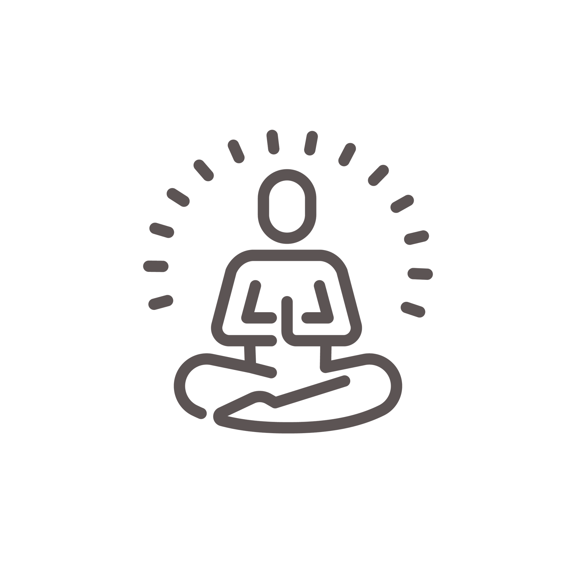 Alleviates stress and anxiety icon